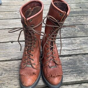 Double H lace up boots women’s size 7.5